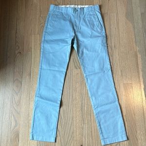 Boys JCrew Chinos in slim fit with stretch, size 14 in Light Blue